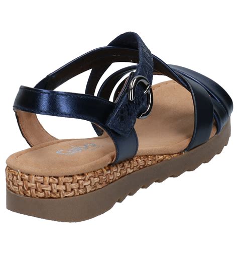 blauwe sandalen dames.